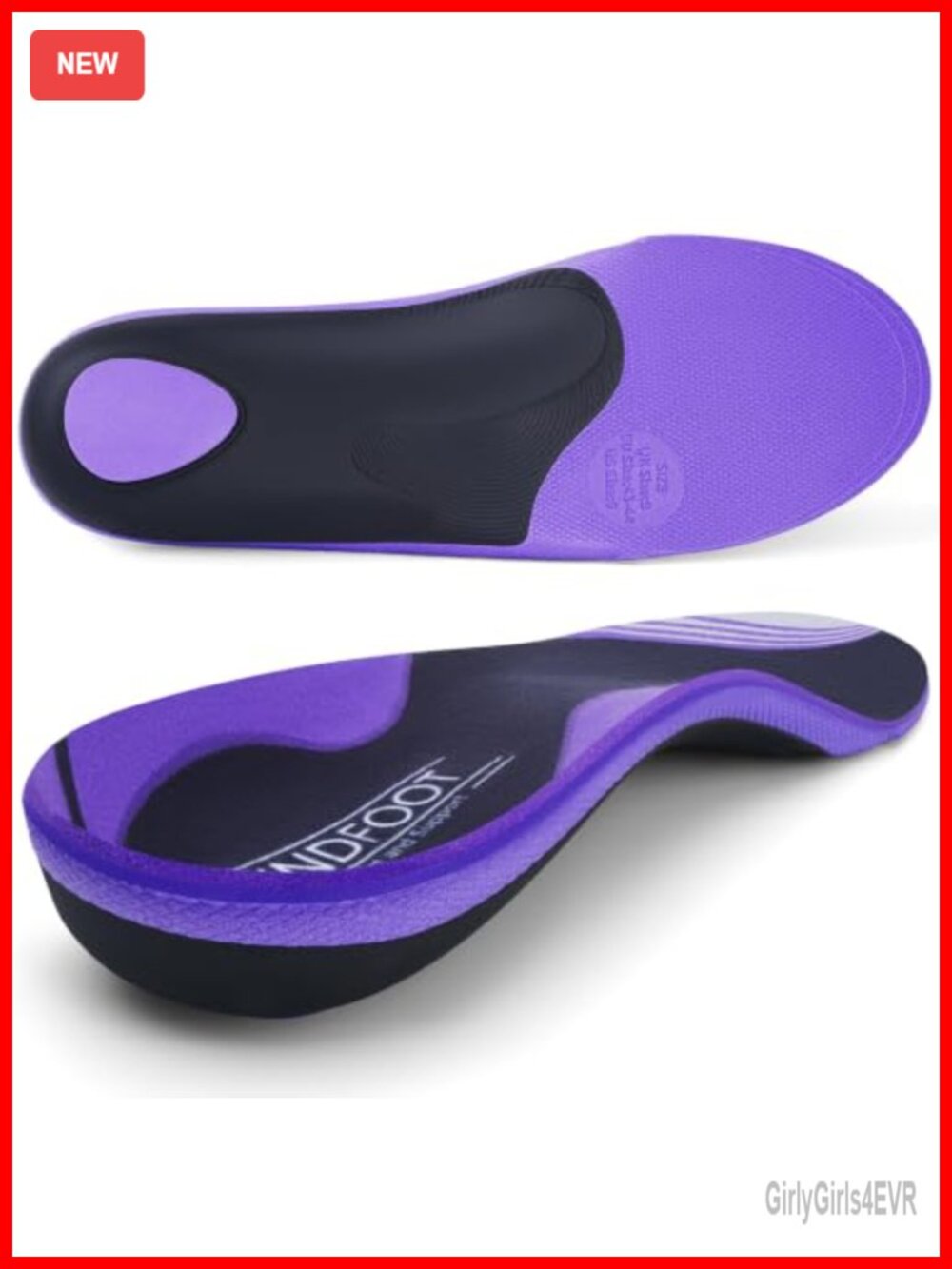 Orthotic Arch Support Insole Plantar Fasciitis Shock Absorption Metatarsal Pad